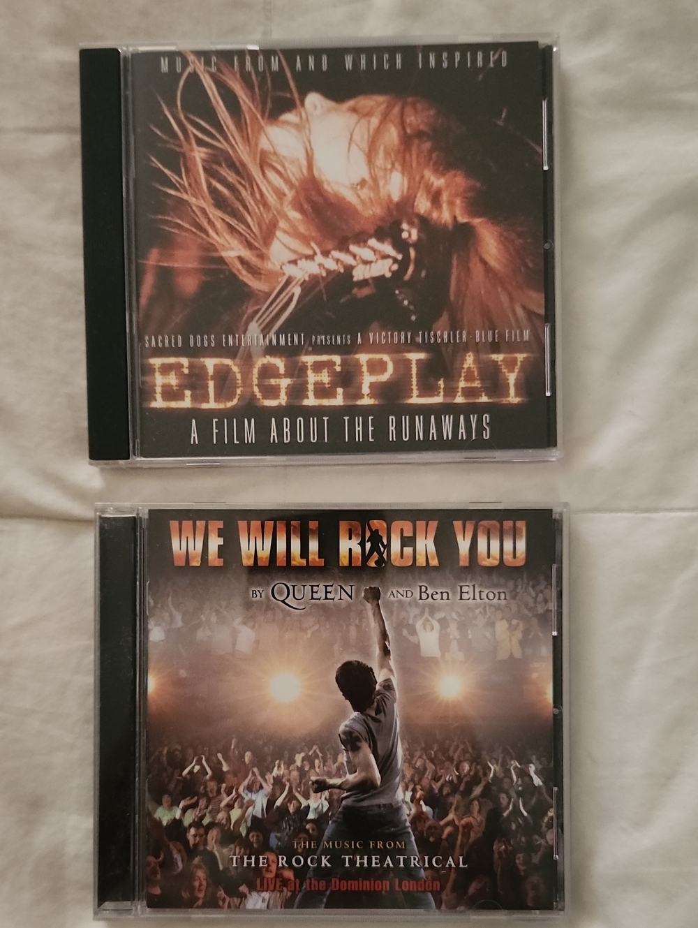 We Will Rock You & Edgeplay The Runaways CD SOUNDTRACKS